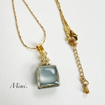 ネックレス💎シルクブルー