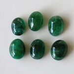 天然石＊エメラルド　カボション＊ルース　14.8 ct 　6個