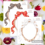 GyuulNim様　非売品装飾ステッカー　リボンフレーム2