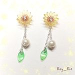 幻想花　【ガザニア】　ピアス　イヤリング