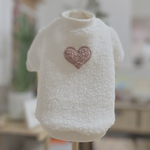 【犬服セミオーダー】パピー犬服小型犬服ロング犬服 冬のあたたかアルパカボアニット半袖犬服冬服