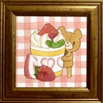 くまおかし＊いちご<イラスト原画>