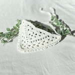 犬のバンダナ　01 白　犬用アクセサリー　スタイ