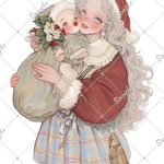 ℳ. xoxoshop オリジナル人物ステッカー クリスマス12月15日まで