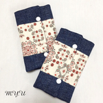再販2♡バンダナ柄×デニム♡よだれパット よだれカバー