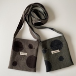 リネンダブルガーゼのサコッシュ　K004 茶色