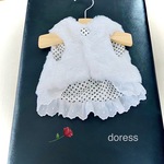 犬服 ボレロ⛄️ボリュームラビットファー⛄️snowホワイト_犬ベスト