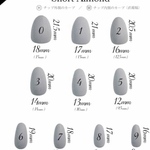 【24時間以内発送】【ショートアーモンド】計測用チップ サンプルチップ ネイルチップ全サイズ 