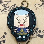 おちむん　全身ver レザーキーホルダー　ご当地キャラクター　鎌倉市　10月24日　21時より発売　黒