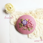 p様       薔薇と花々  刺繍ブローチへ変更