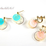 〇＆〇　貝殻ピアス・イヤリング
