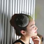 ヘッドドレス（グレンチェック×チュール）ヘアアクセサリー
