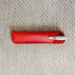 国産本革 ペンケース（ガーネット）右利き用