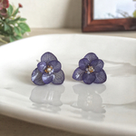藍色の重ね紫陽花［ピアス/イヤリング］