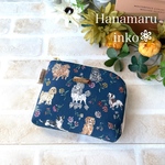 お財布ポーチ　L字ファスナーポーチ　リバティ　モルス・パルス