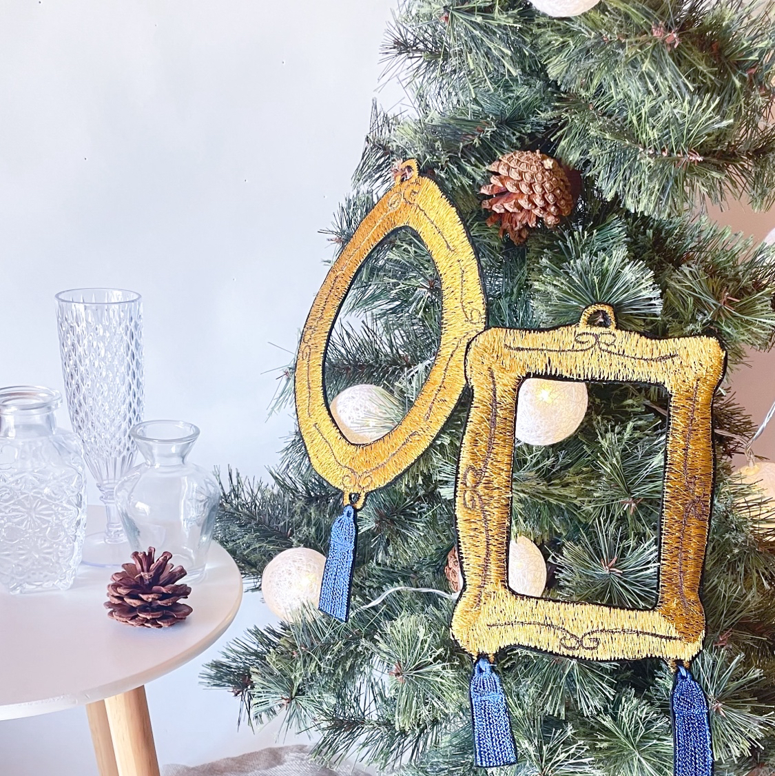 ferm living オーナメント　クリスマス　8個セット ferm living オープンサンドイッチ 刺繍 クリスマス