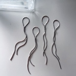 4pcs)3421)メタルチェーン)rhodium)#3g