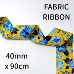 【FABRIC】【90cm】【BEIGE】フラワーリボン【A1114】