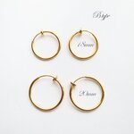 『在庫限り』SUS304 ステンレス フープ イヤリング Btype ◎20mm