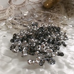 NEW!チェコガラスビーズ　ファルファーレ　ハーフカプリシルバー20個♡