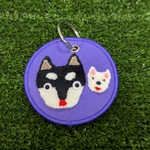 【専用出品】黒柴ちゃん白柴ちゃんバッグチャーム