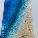 壁掛けアートパネル 壁飾り ブルーシーのビーチ 45×30 パネルのみ　