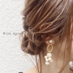 cotton pearl volume *ear accessory*
