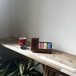 「特集掲載」　置くだけ スマホスピーカースタンド  color ウォルナット