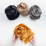 『 毎日着けたい、心地よさ。こだわりたい大人のための幅広ストール 』オーガニックコットン  大判ストール