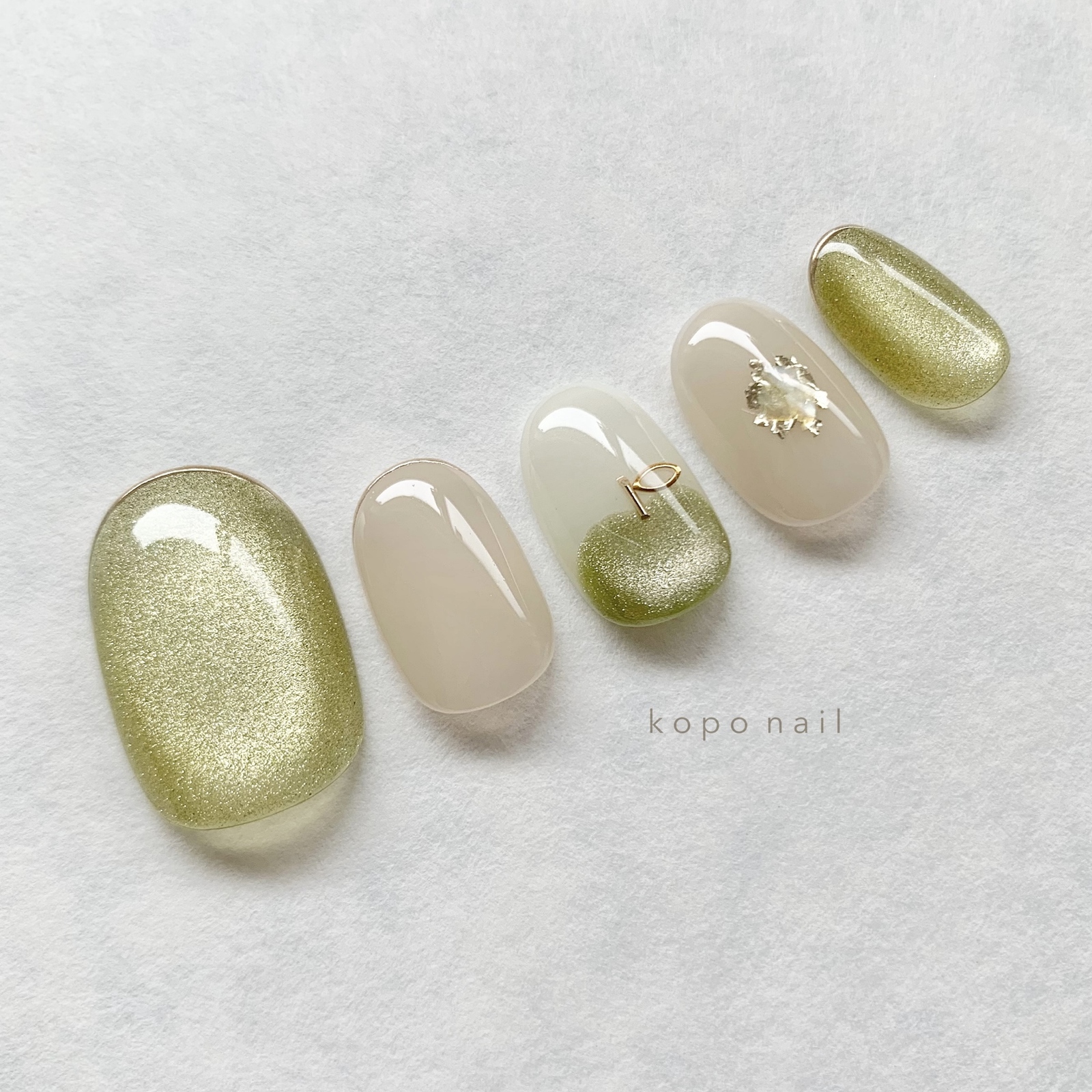 青りんごネイルチップ - kopo nail | minne byGMOペパボ 国内最大級の