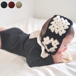 [イヤーマフ] 手編み | かぎ針編み | グラニースクエア | モチーフ | 耳あて | 防寒 | ヘッドバンド | カチューシャ | ニット帽 | ベビーキッズ | 親子コーデ可