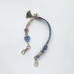 PHONE STRAP:「Lt.Blue」my heart スマホストラップ