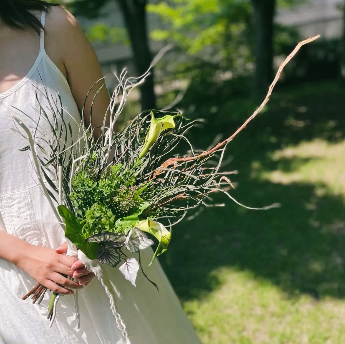 sale ウェディングブーケ 造花 アンスリウム アマランサス 胡蝶蘭