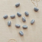 サイレントブルー　チェコビーズ　7mm 12個