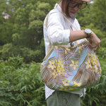 【送料無料】ハワイアングラニーバッグ Mサイズ 花柄 × ドット柄 No.23  【SALE】【セール】【 35%OFF】