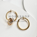 ☆再入荷 【2pcs】20mmステンレスフープイヤリング　ゴールド