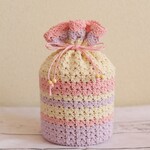 ゆめかわカラー♡ハートの骨壷カバー 4寸用