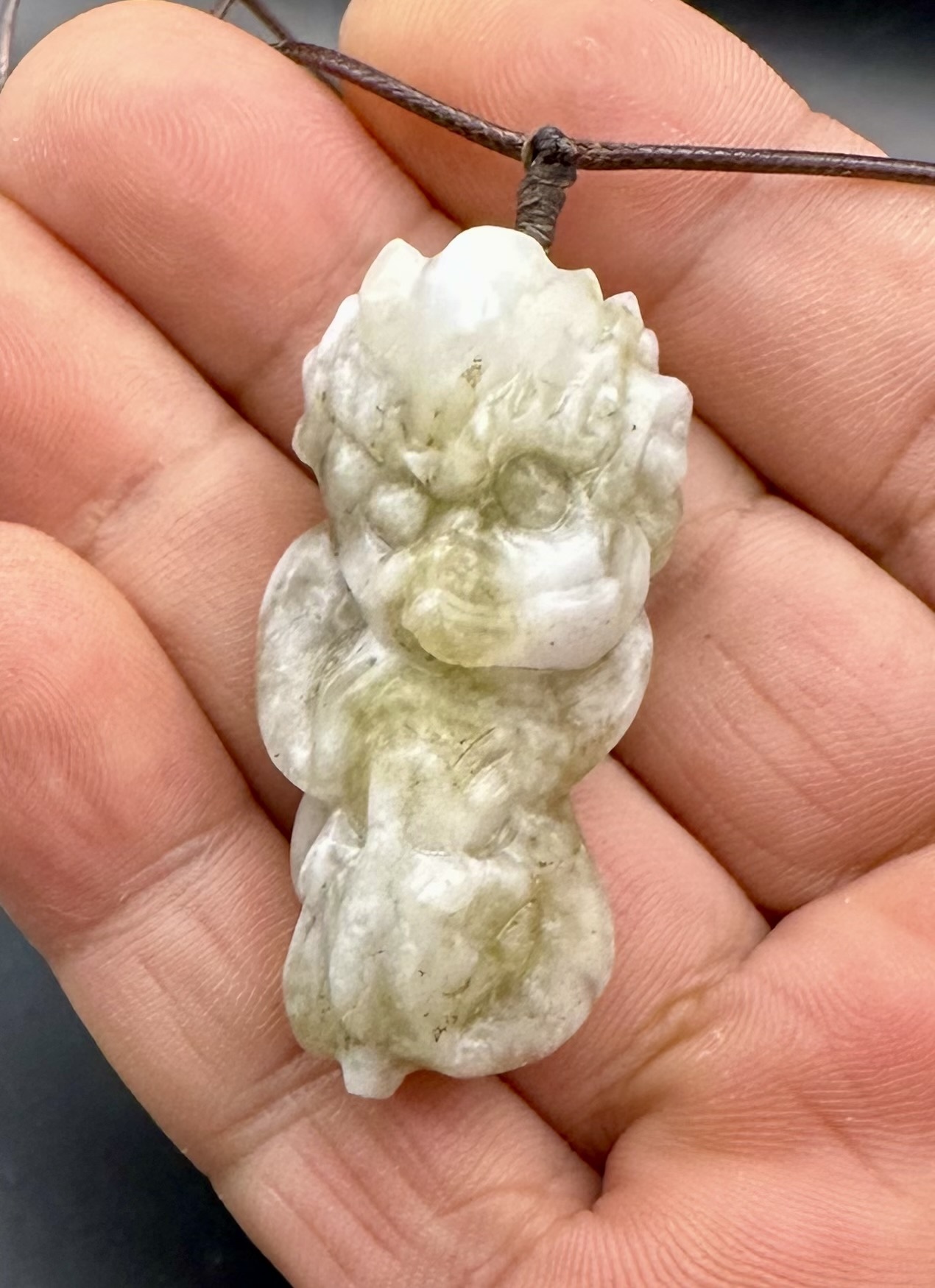 2024.10.25最新作品 龍子抱珠 糸魚川黄翡翠