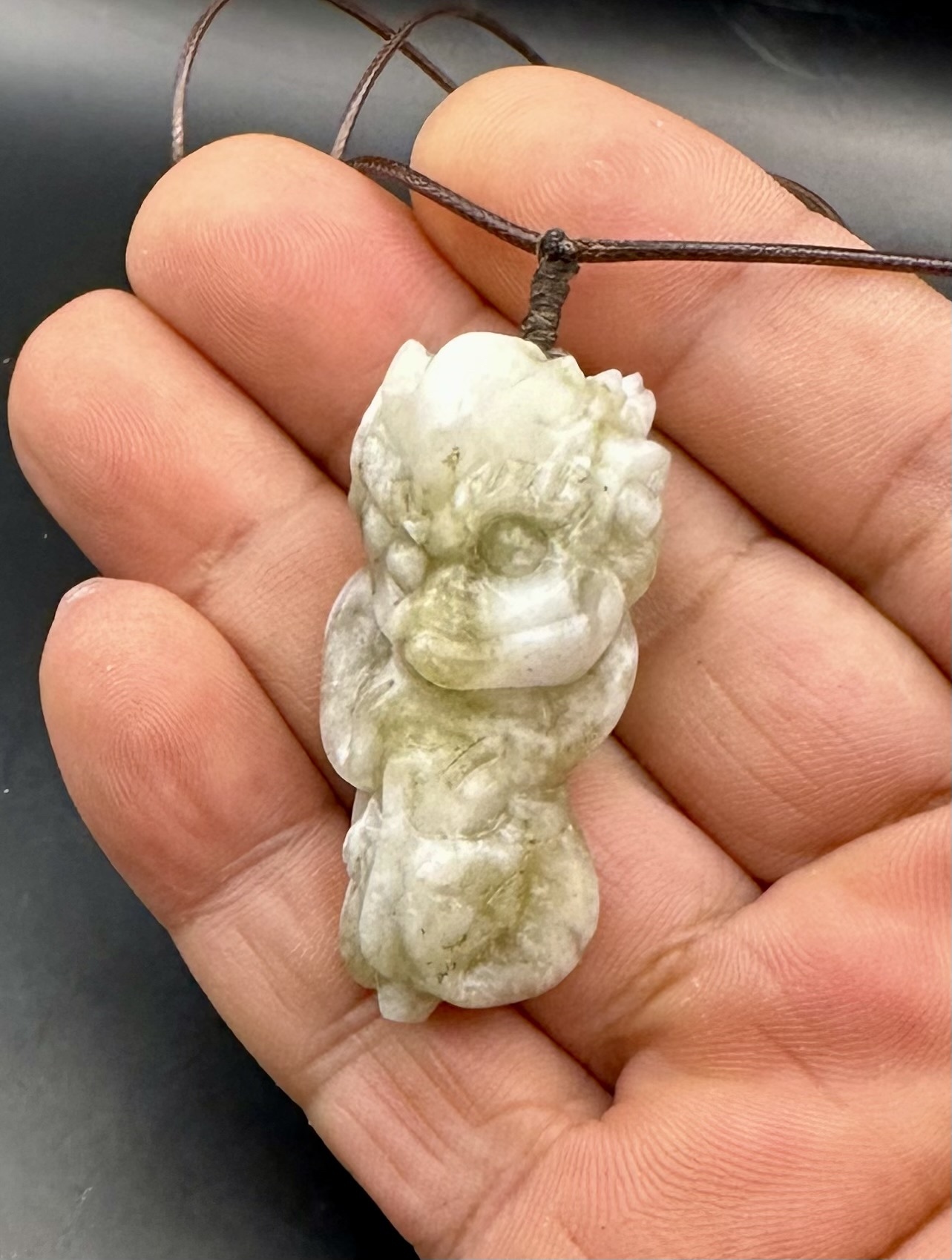 2024.10.25最新作品　龍子抱珠　糸魚川黄翡翠