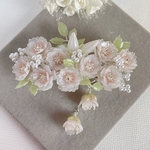 大きめバレッタ「愛は死より強し〜揺れる子福桜」　送料無料