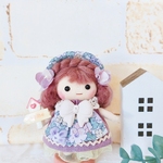 ぷちドールキーホルダー　リバティ　イッシーちゃん(ラベンダーレース)