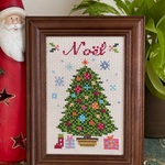 クリスマスの刺繍フレーム　クリスマスツリーの刺繍　クリスマスの刺繍