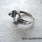 RG426✨デザインリング台空枠💍クロスリングセッティング💍約10×13㎜オーバルカボション用✨SV925製（スターリングシルバー925）。・。・(^^♪