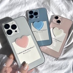 R158 パステルハート　　　　　                  iPhoneケース　スマホケース　　クリアケース