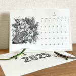 2025年 卓上カレンダー ( 1月始まり A5サイズ )　 爬虫類 蛙 トカゲ 壁掛け