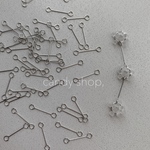 20pcs シルバー コネクター チャーム アイアン ジョイント