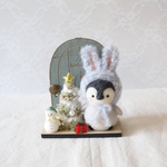 クリスマス🎄ドアオブジェ　ペンギンさん