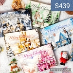S439★winter letters★シール&素材紙5種類セット
