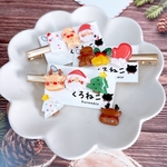 クリスマス ヘアクリップ(6cm・8cm) 【サンタ トナカイ ゆきだるま ツリー】