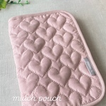 持ち歩きたくなるくらい軽く　キュンとなるくらい可愛いマルチポーチ(ピンク)　リバティ　ミシェル　軽量ポーチ　パスポートポーチ